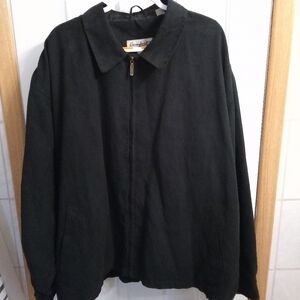 New W/out TagsBlack Windbreaker Jacket for Big Men's  By George Foreman size 4xl